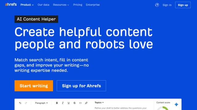 AI Content Helper示意圖