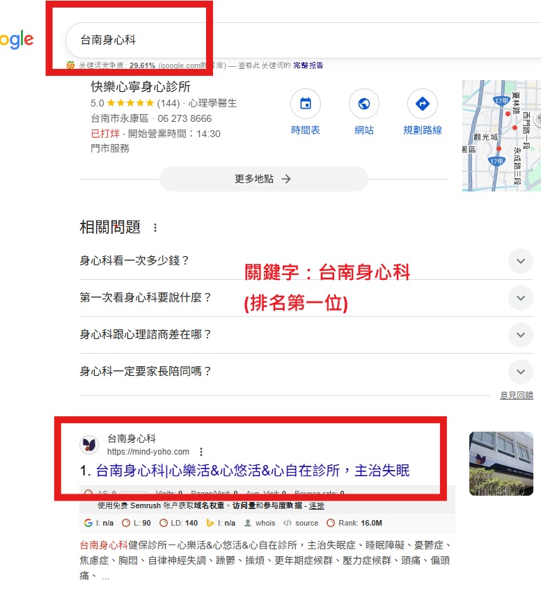 玩構-台南身心科成功案例
